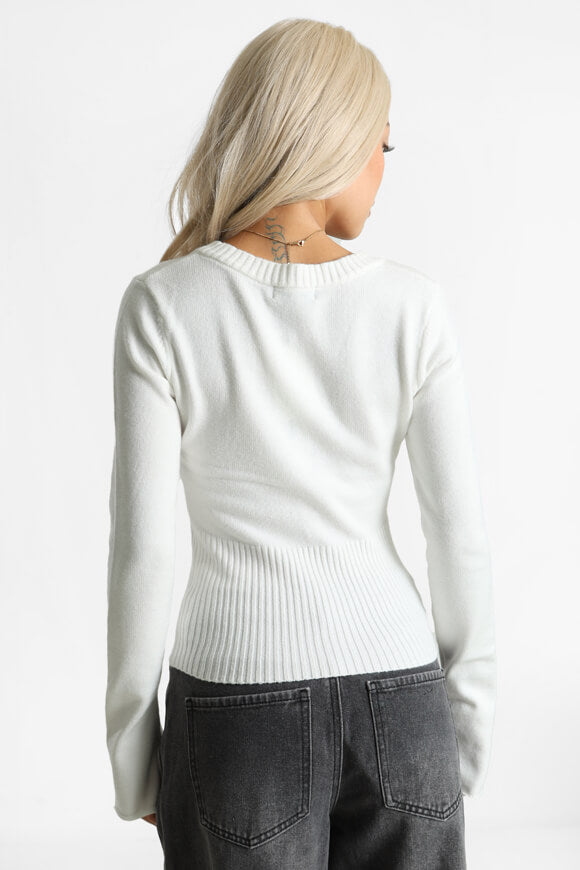 Strickpullover - Offwhite