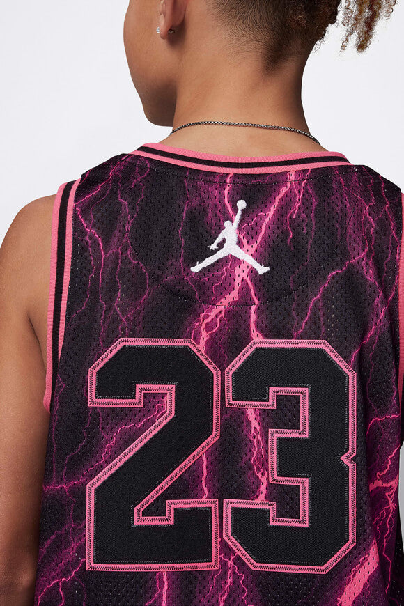 Mesh Tanktop - Black + Hyper Pink