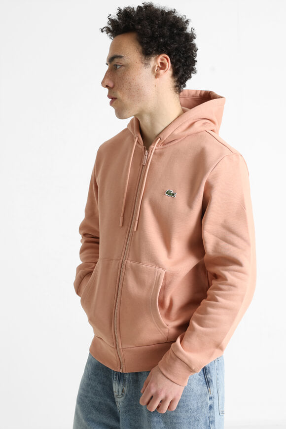 Kapuzensweatjacke - Light Salmon