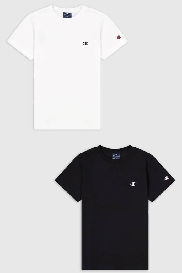 Doppelpack T-Shirts - White + Black