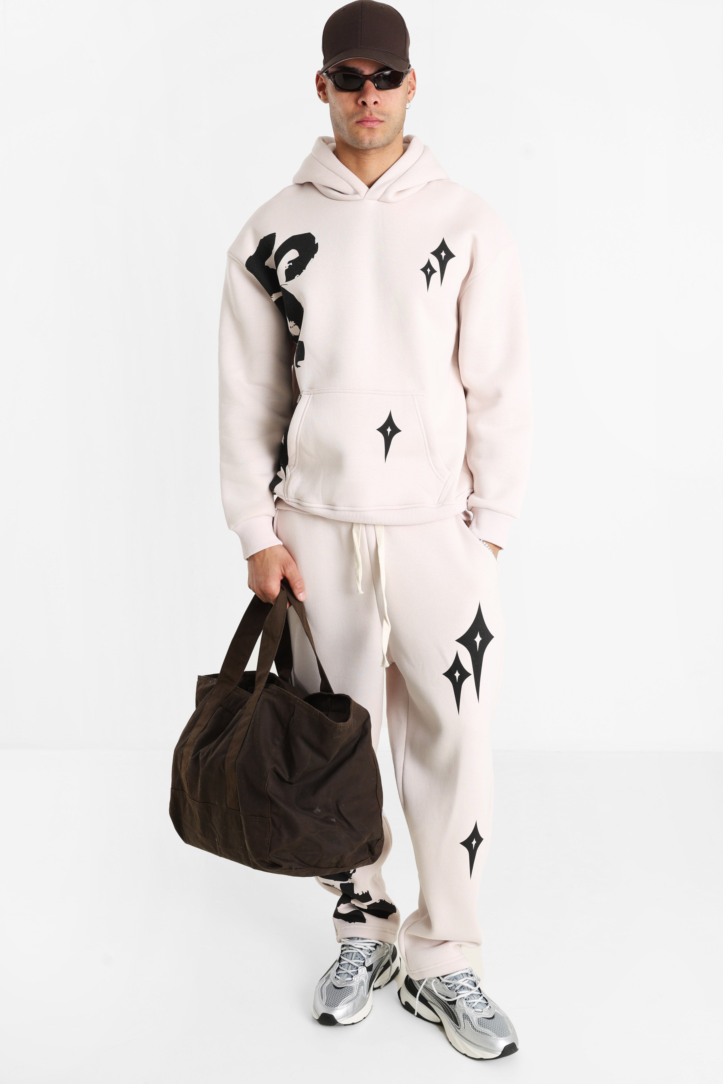 Kapuzensweatshirt - Light Rose