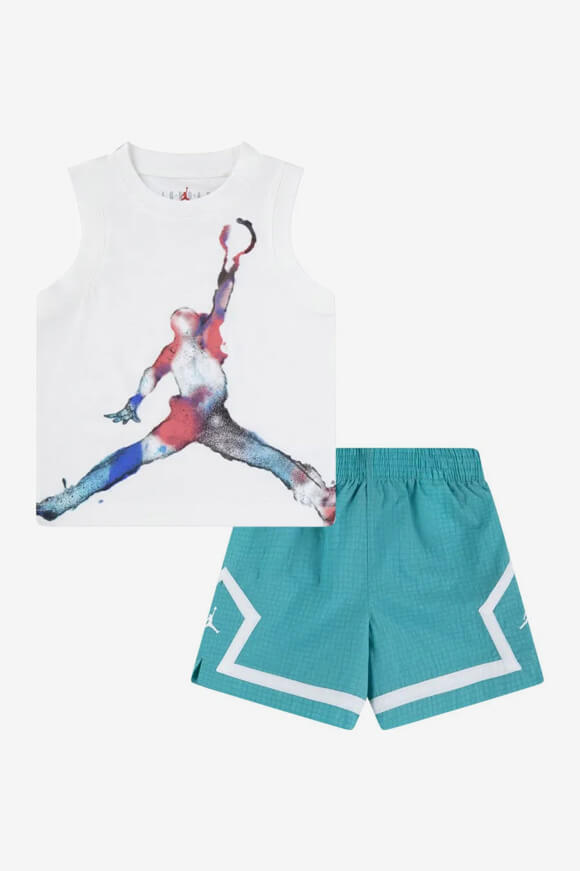 Baby set - Offwhite + Washed Teal