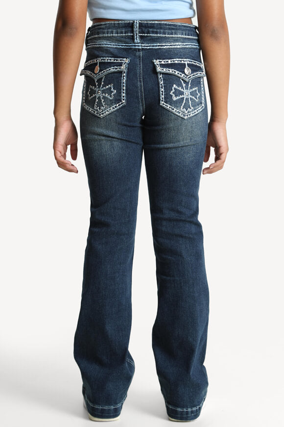 Flare Jeans - Dunkelblau