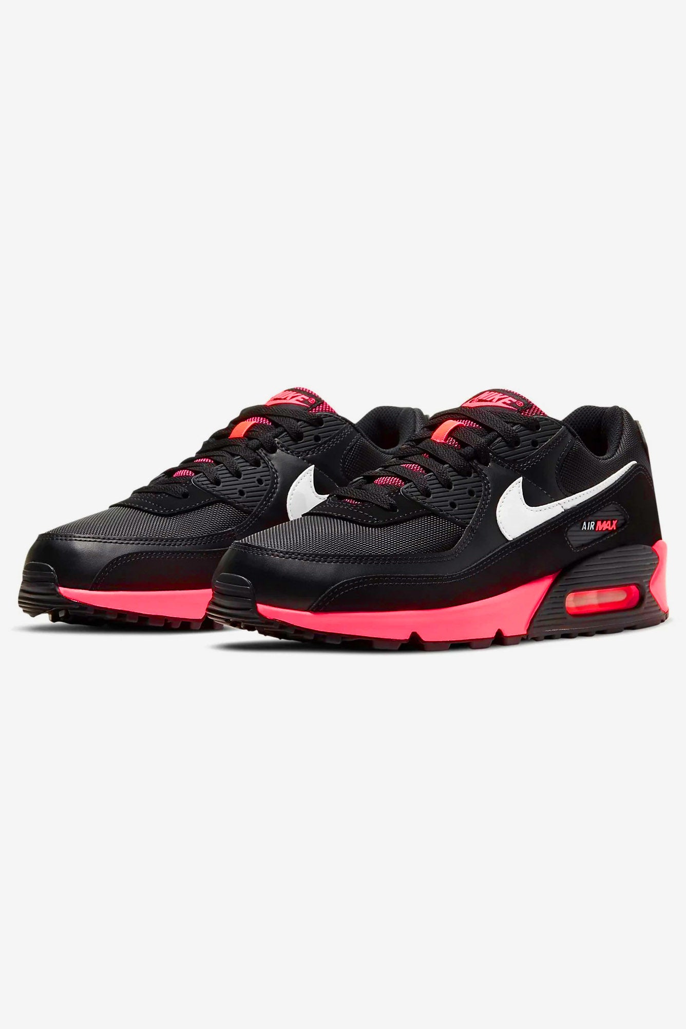 Air Max 90 Sneaker - Black + White + Racer Pink