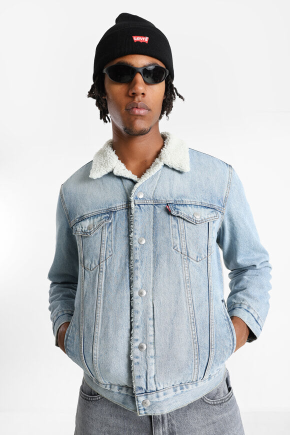 Giacca in denim foderata Trucker Type 3 - Blu Kentucky