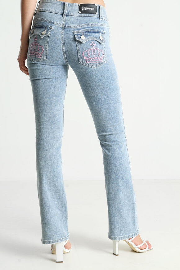 Jean flare - Bleu clair denim