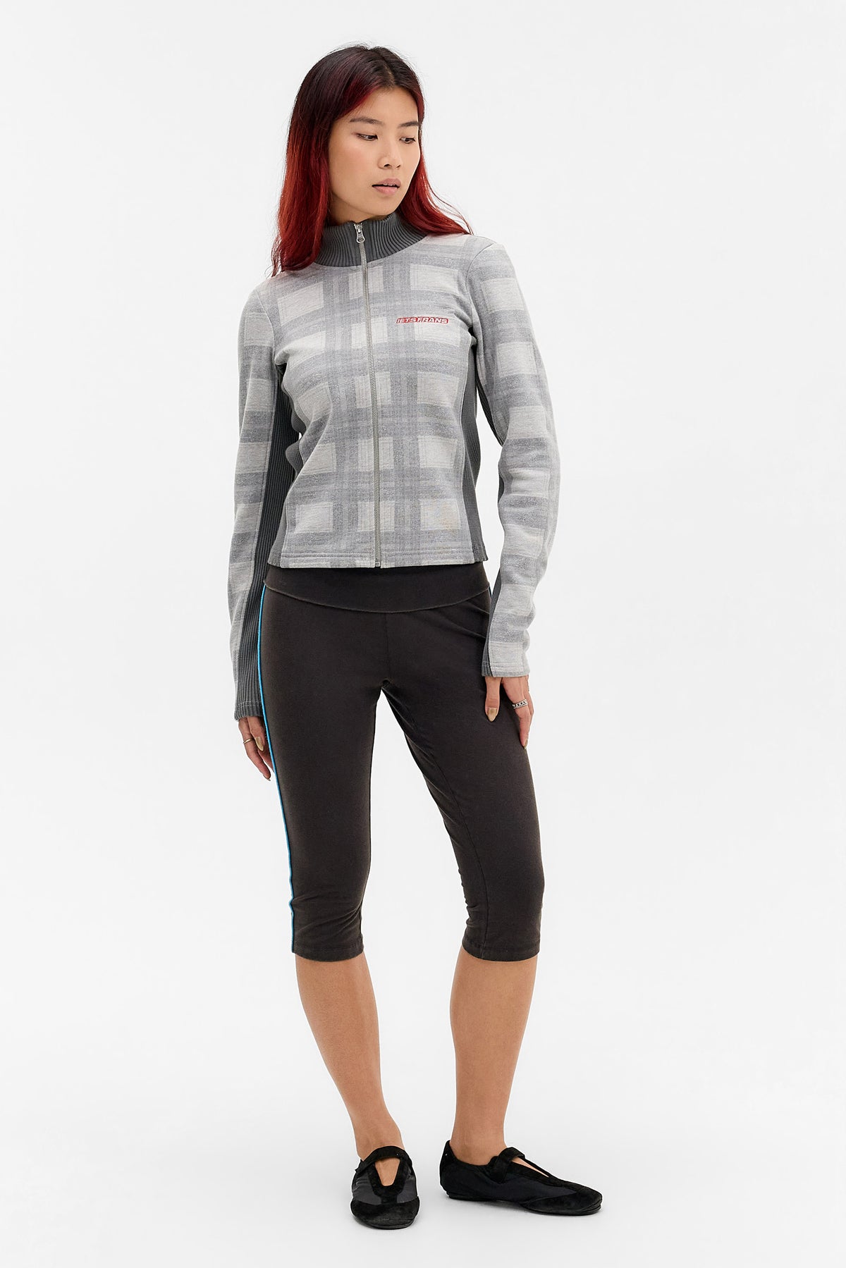 Felpa con zip - Grey Heather