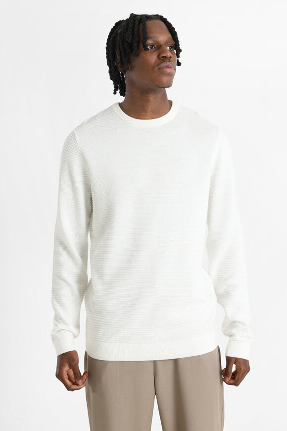 Otto pull en tricot structuré - Cloud Dancer
