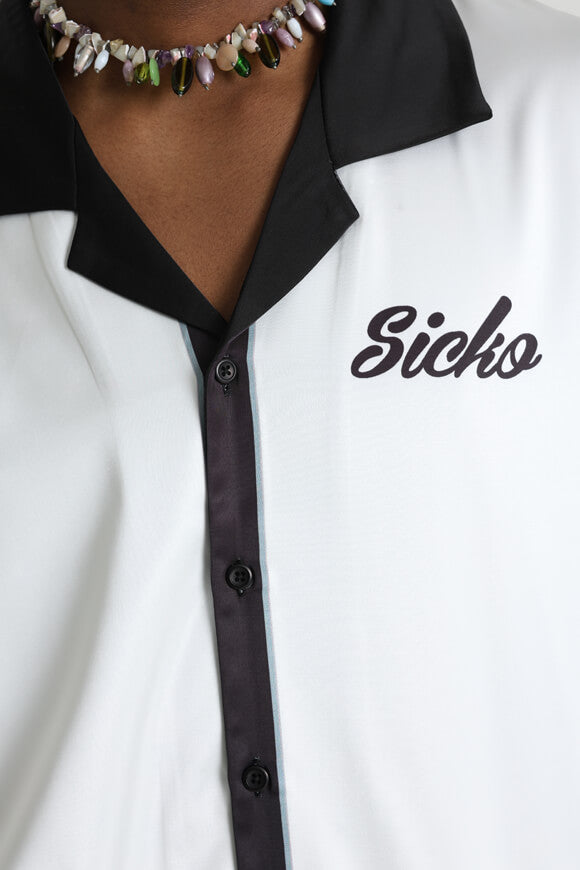 Camicia satinata - Ecru