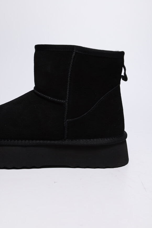 Stivaletto con plateau foderato - Nero