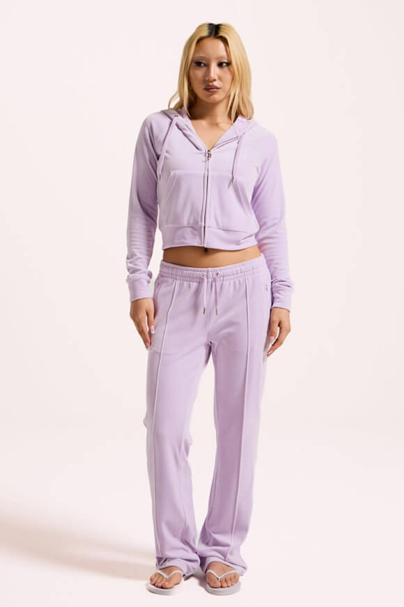 Madison Velvet Crop Jacket - Pastel Lilas