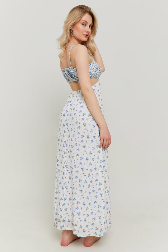 Maxi abito - Bianco + Blu