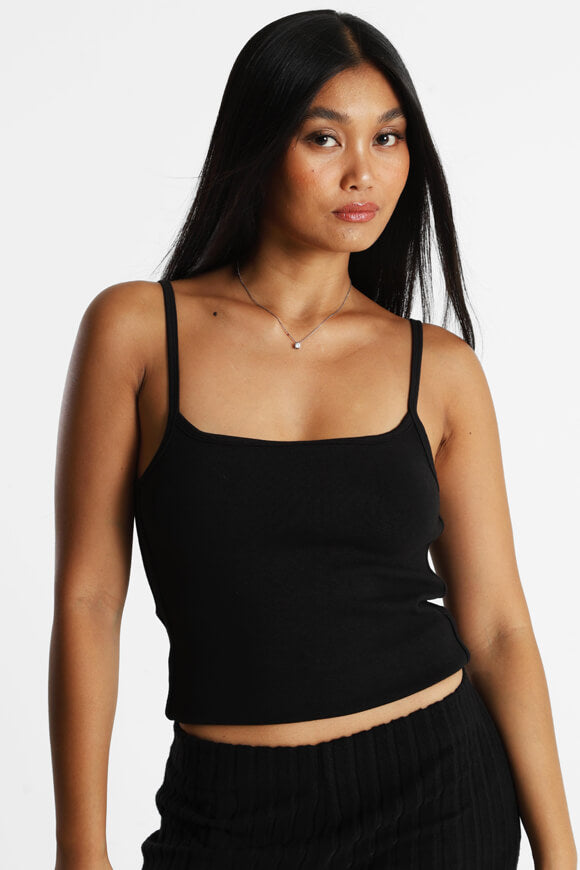 Top con cinturino - nero