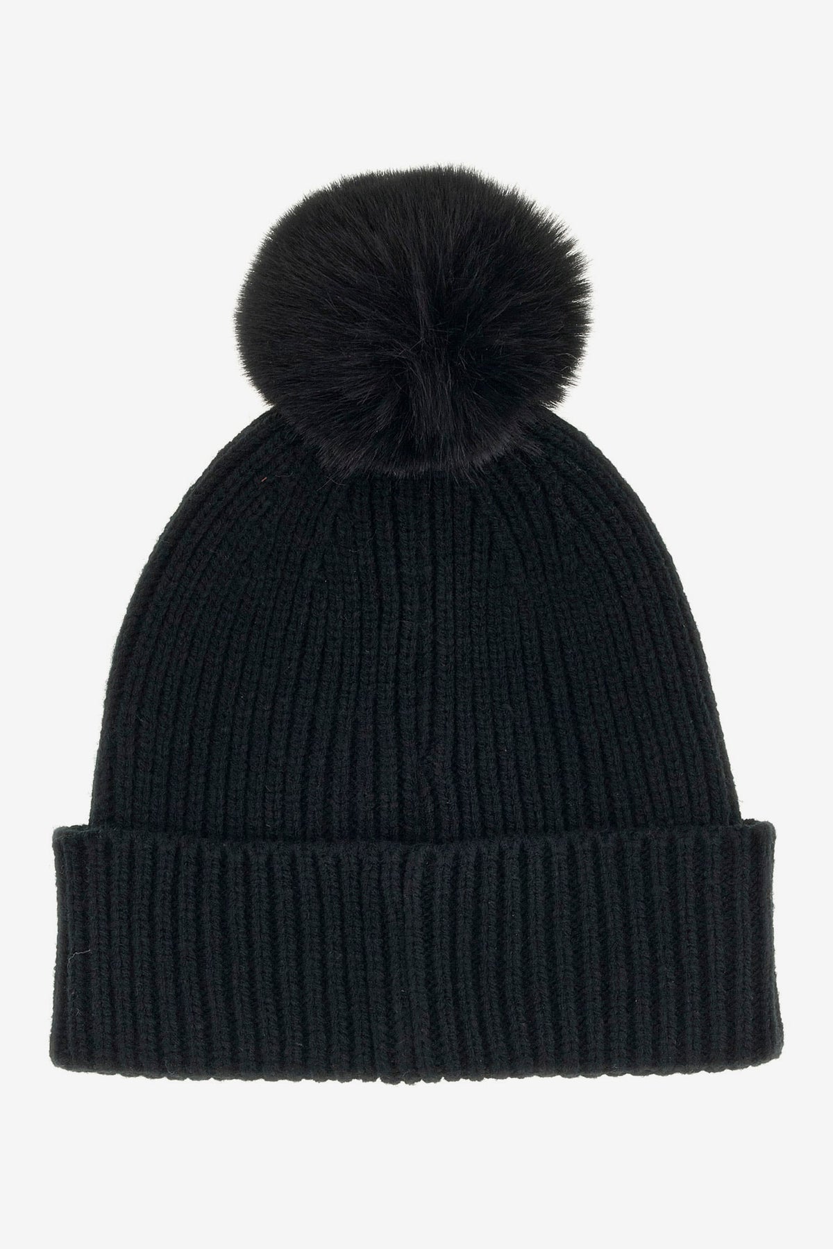 Cappello con pon pon - Black
