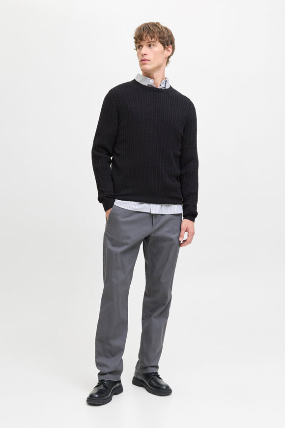 JJEEMIL pull en tricot fin - Black