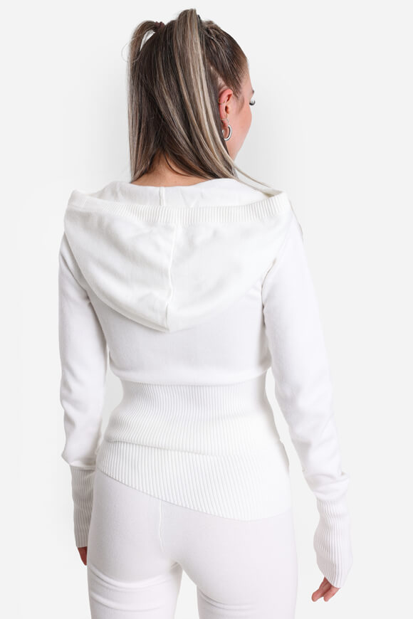 Crop Strickjacke - Offwhite