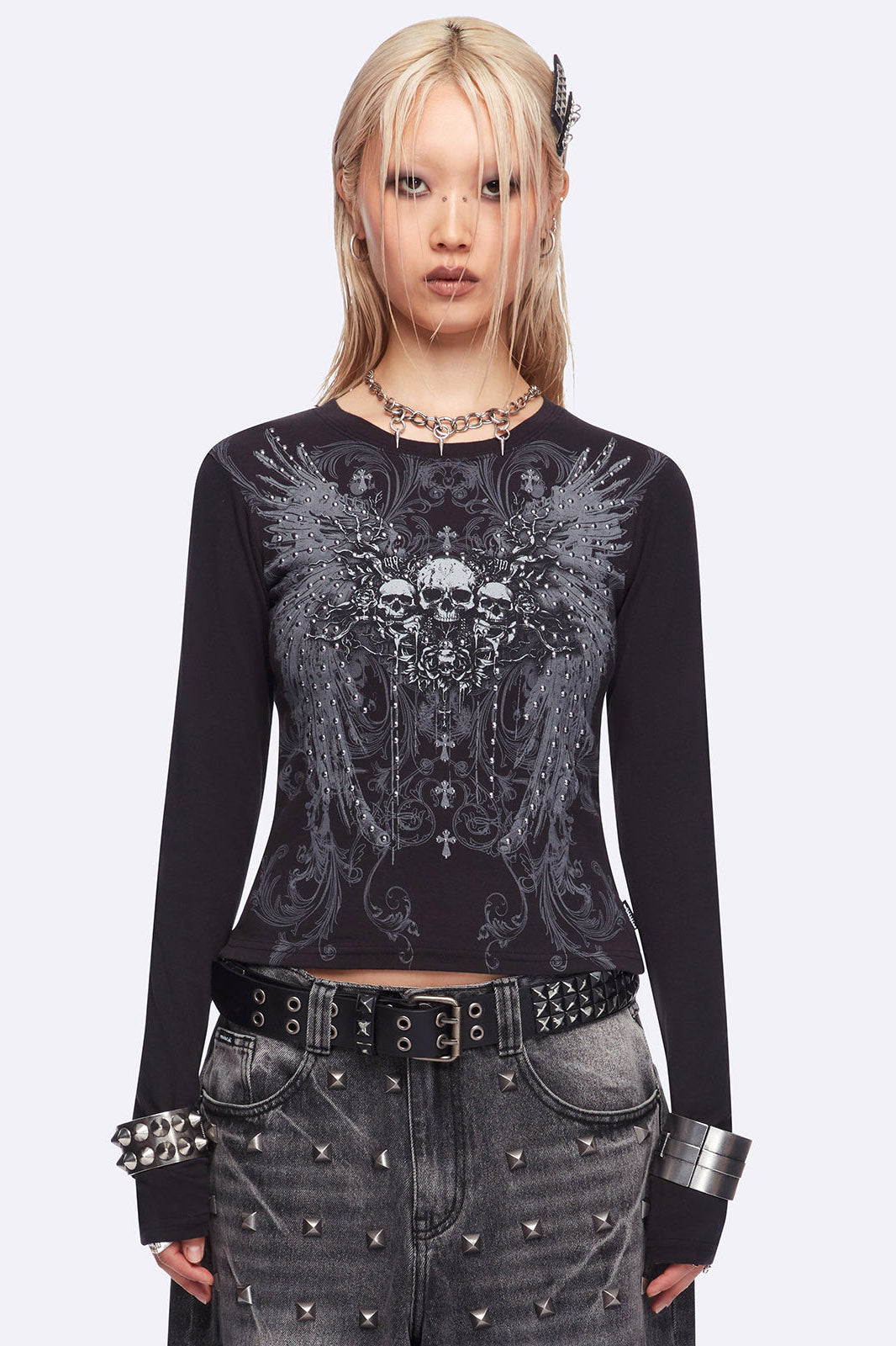 Graveborn Langarmshirt - Black