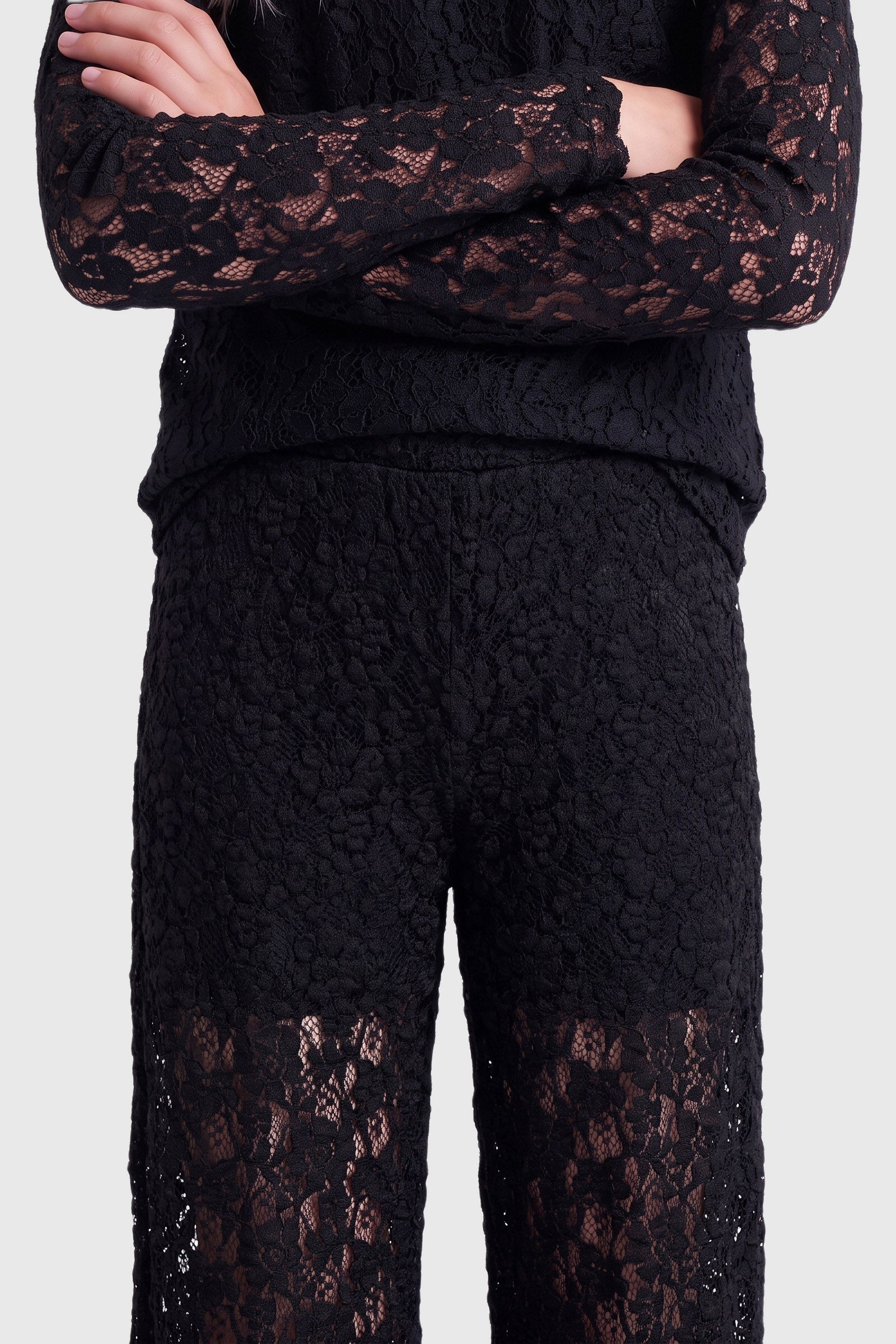 KOGLEIKA lace trousers - Black