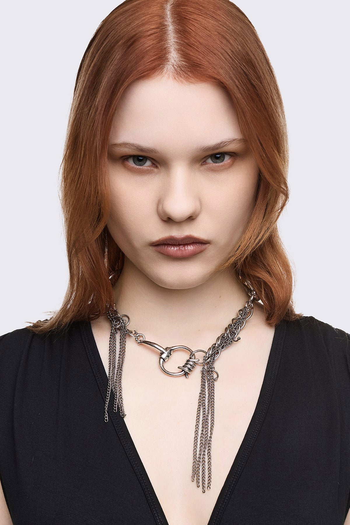 Flux Clasp Halskette - Silver