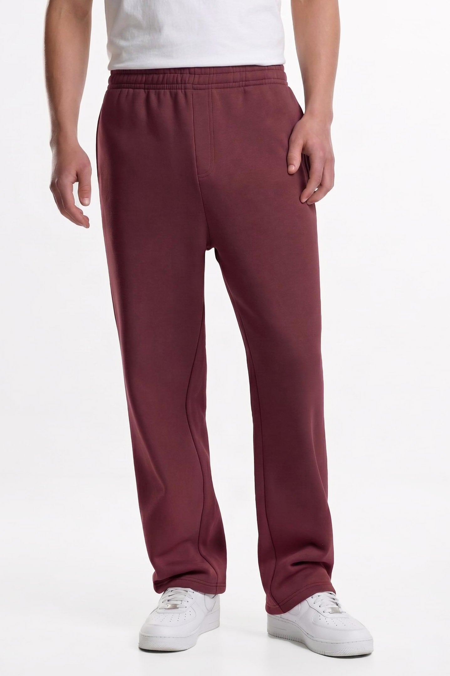 Fluffy sweatpants - Burgundy