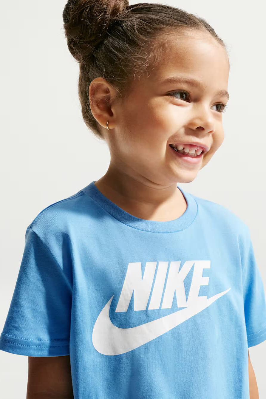 Kids T-Shirt - University Blue + White