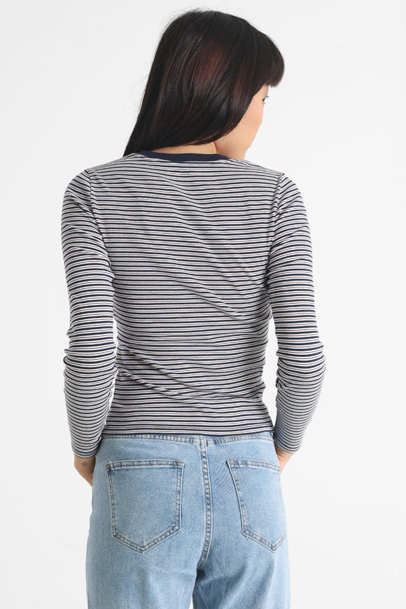 Essential long-sleeved shirt - Navy Blazer