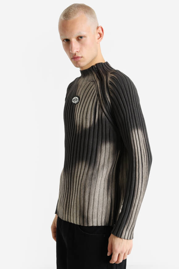 Pull en tricot - Olive + Beige