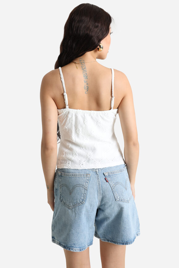 Crop top in maglia - bianco