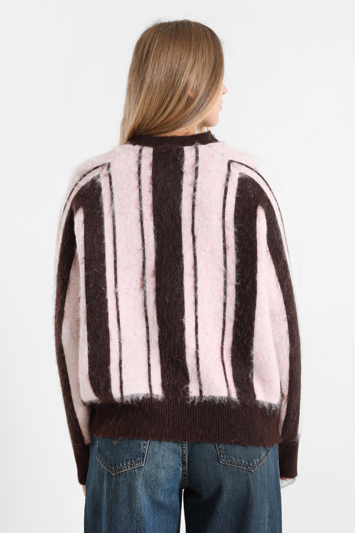 Pull ample en tricot poilu