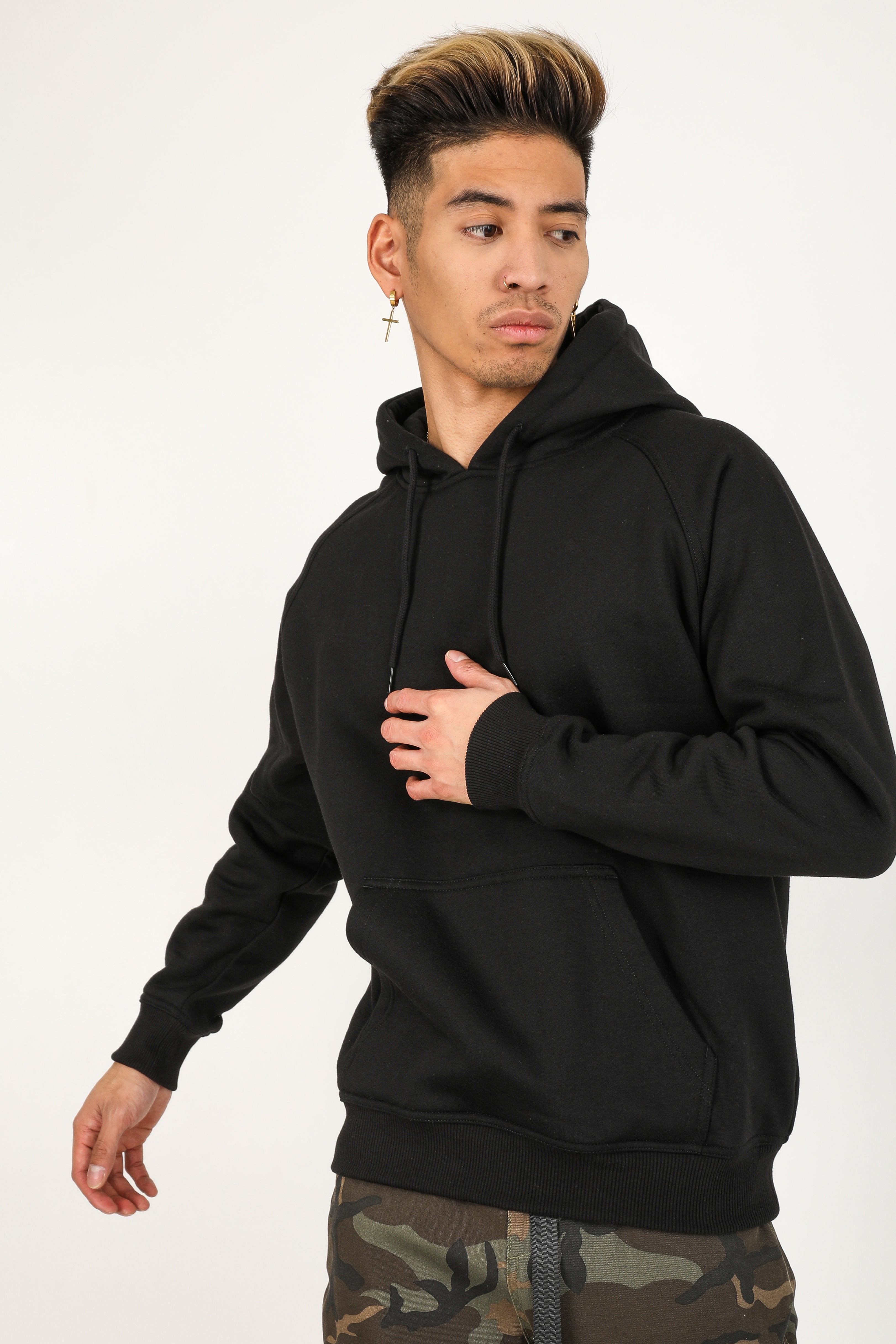 Oversize hooded sweatshirt - Black
