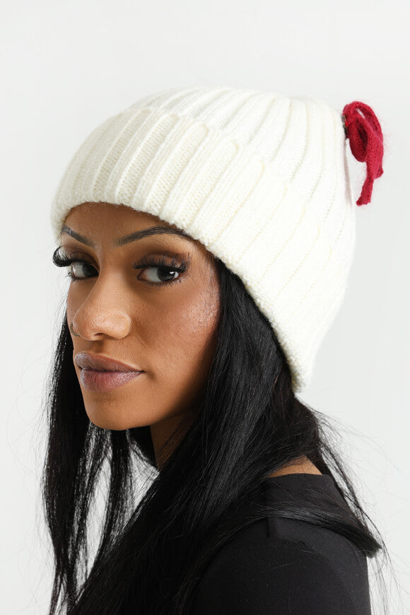 Mohair Beanie - Cream