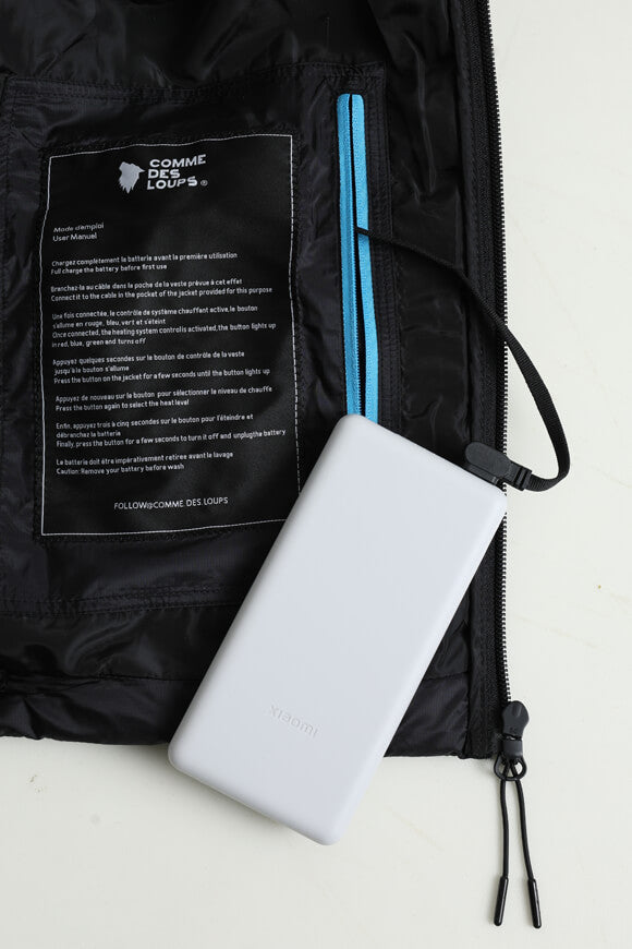 Springs heated lightweight quilted jacket - Black