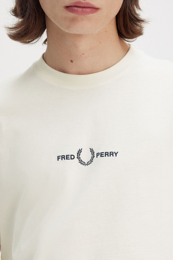 Embroidered t-shirt - Ecru