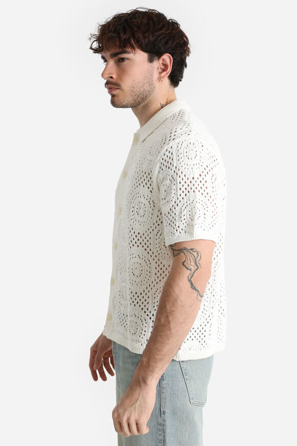 Crochet shirt - Egret