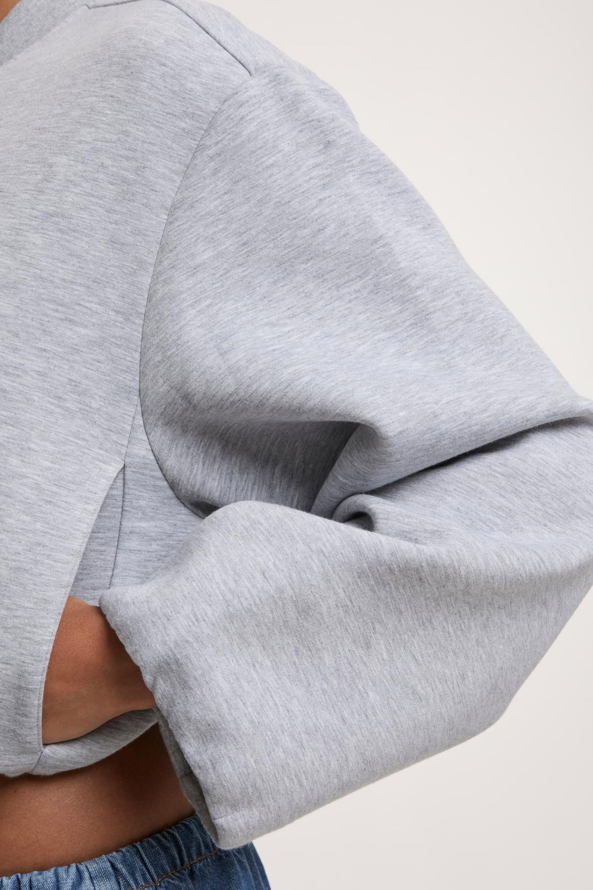Giacca balloon oversize - Heathergrey
