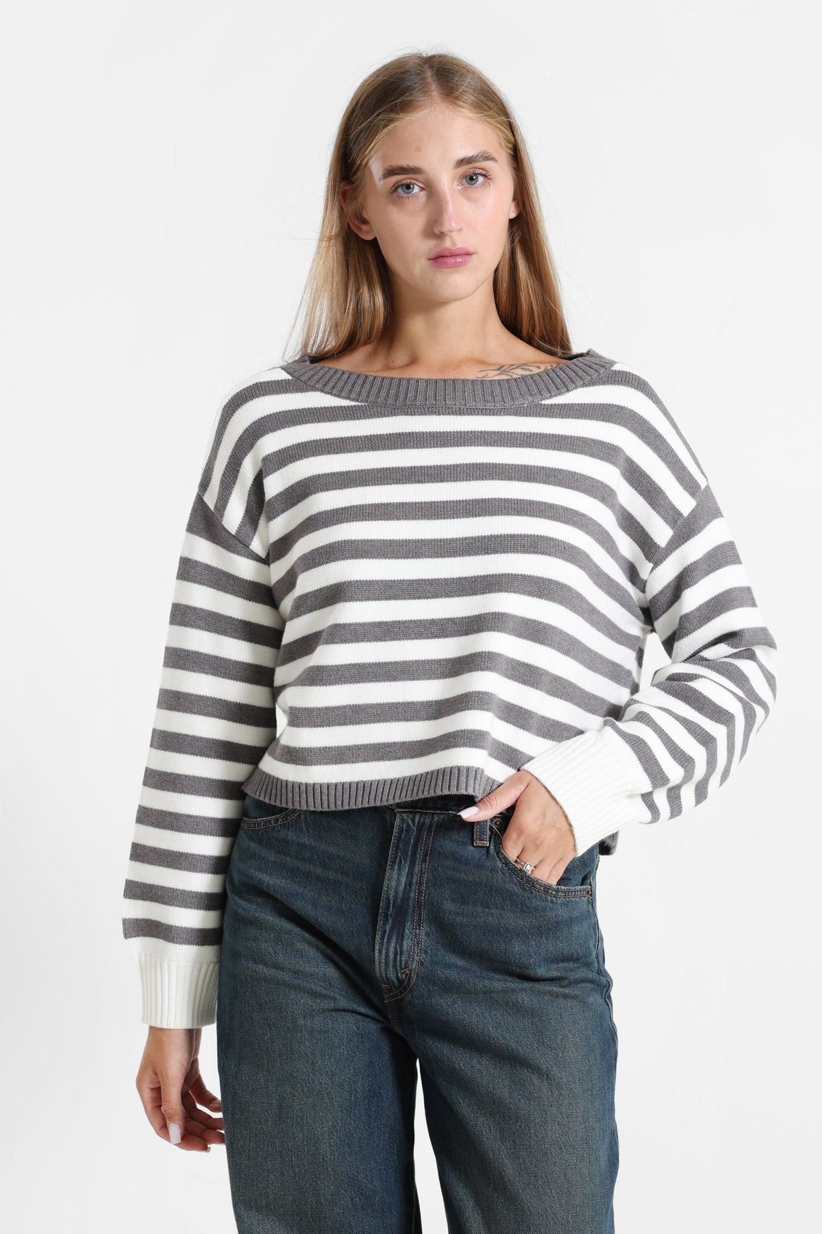 Pull ample en tricot
