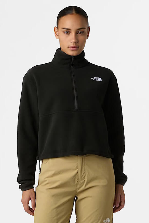 Maglione in pile Glacier Crop - Nero