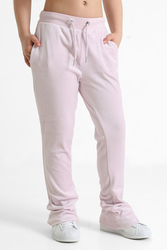 Pantaloni bootcut in velluto - Lavender Fog