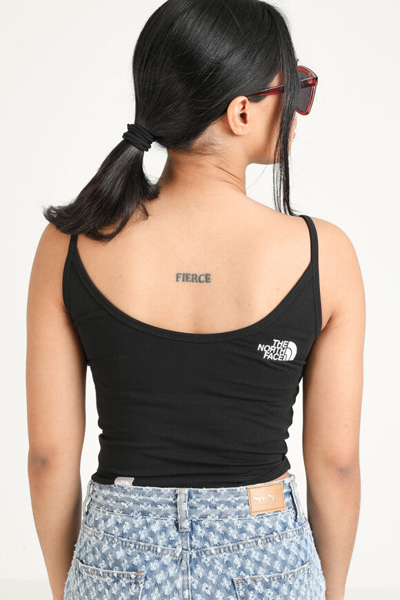 Crop Trägertop - Black