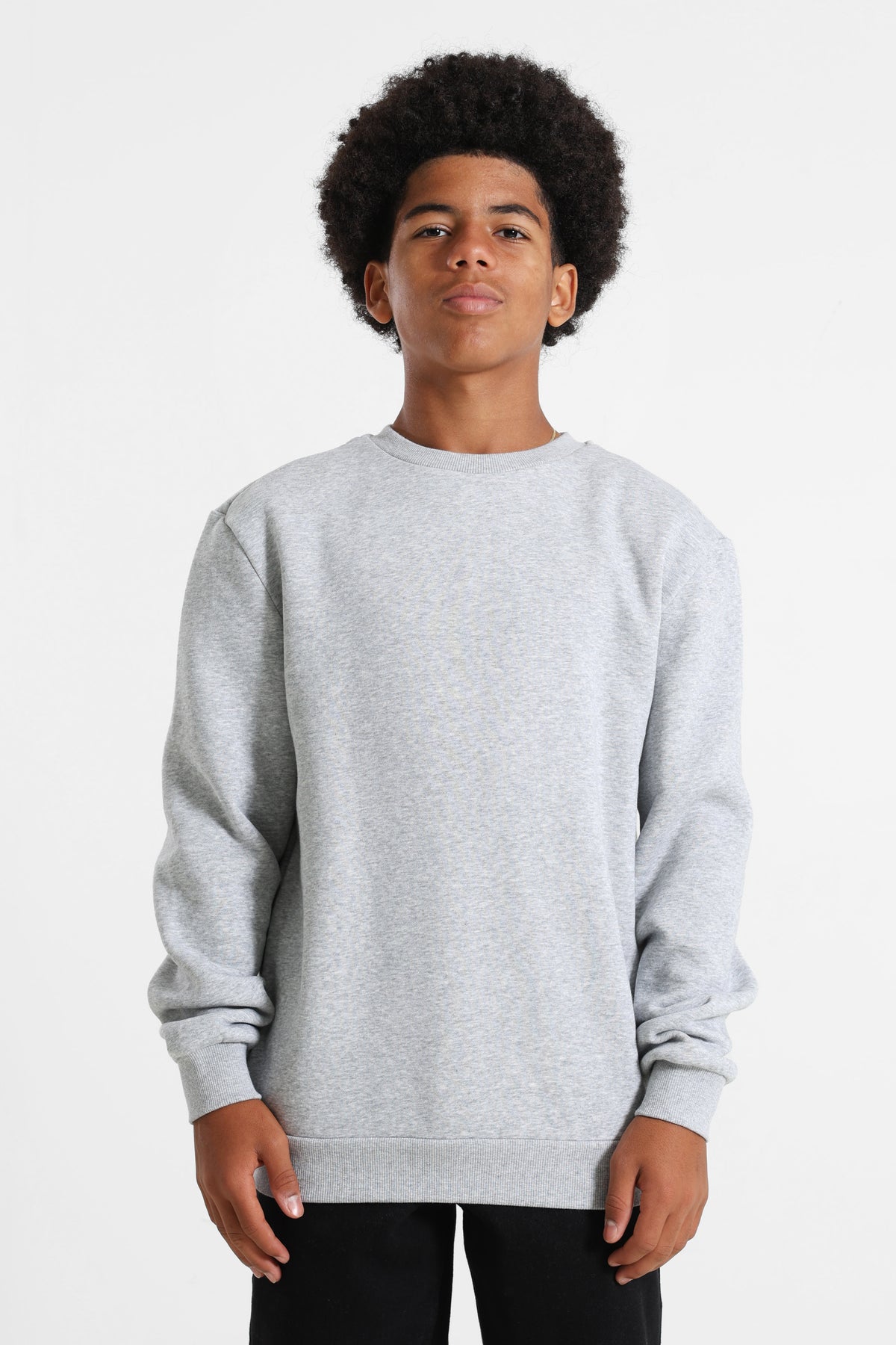 Fluffy Sweatshirt - Heathergrey