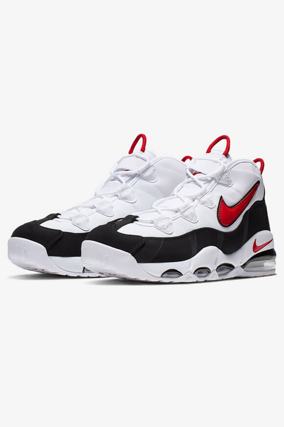 Air Max Uptempo '95 Sneaker - White + Black + University Red