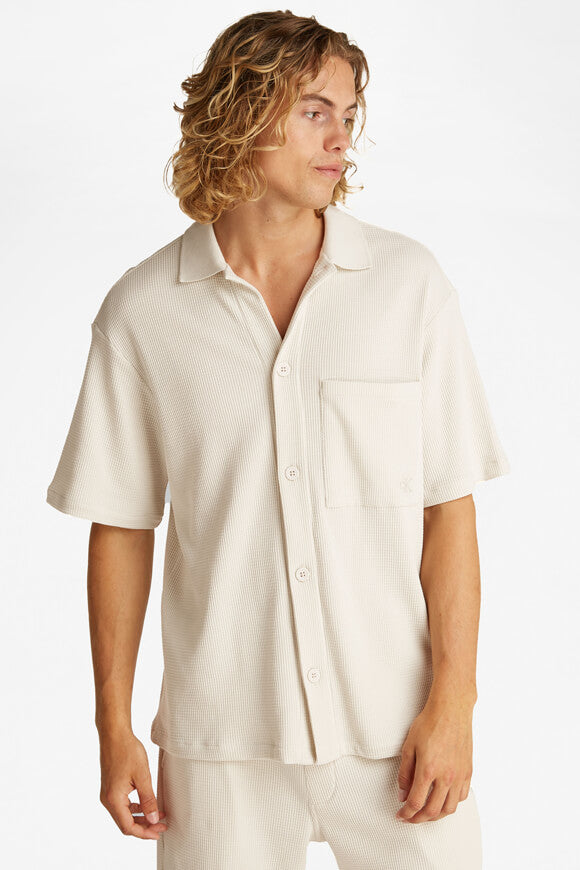 Camicia in tessuto goffrato - Silver Birch