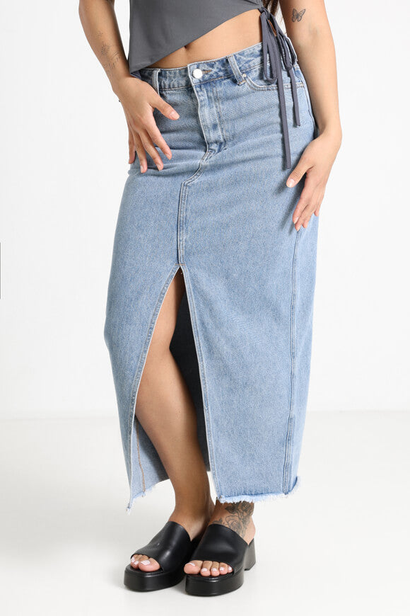 Jeans Maxirock - Blau