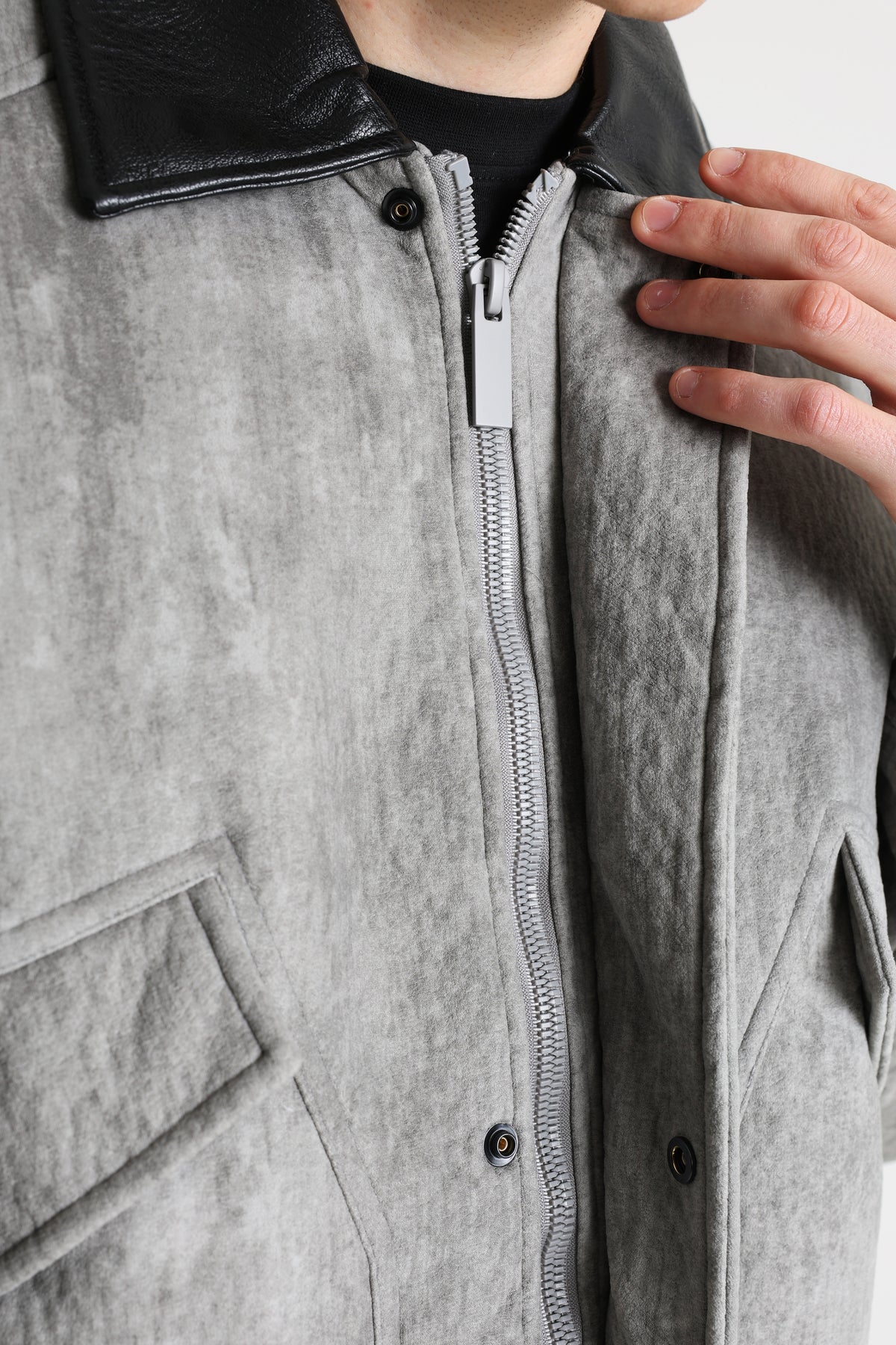 Wattierte Jacke - Grey