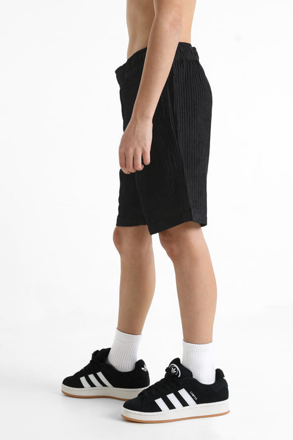 Short en tissu structuré - Noir