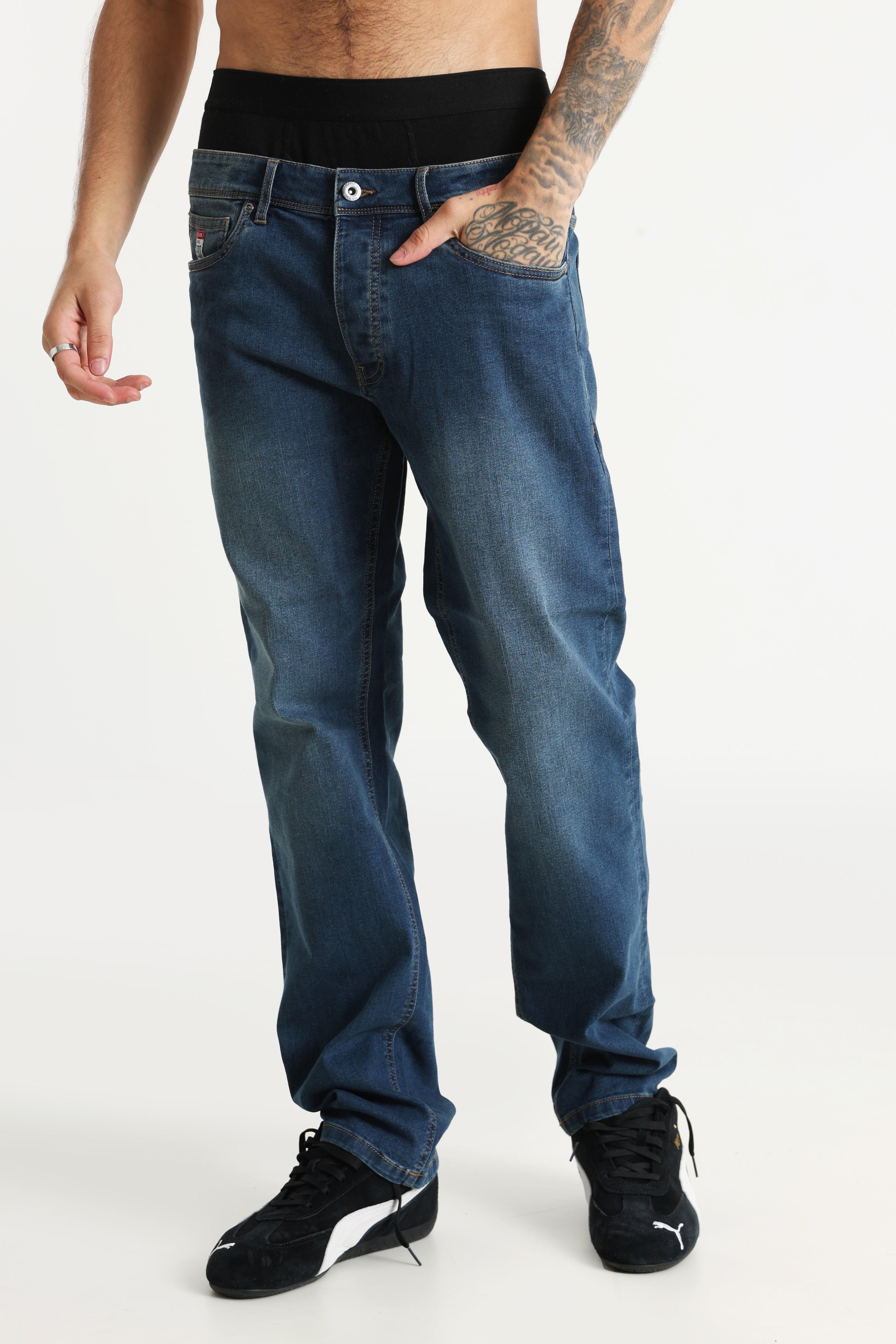 Roma Regular Fit Jeans - Denim Blue