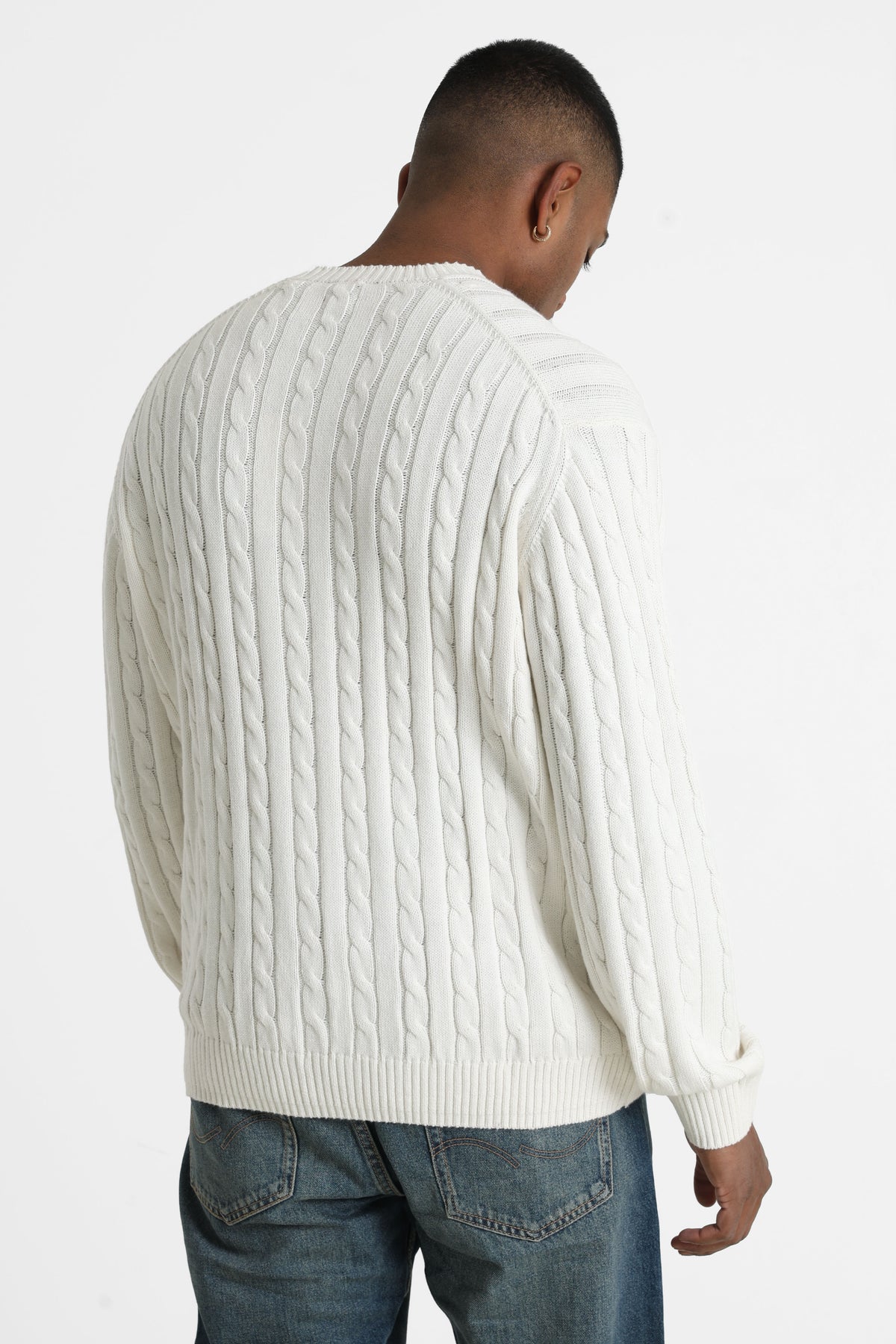 Bert pull en tricot - Offwhite
