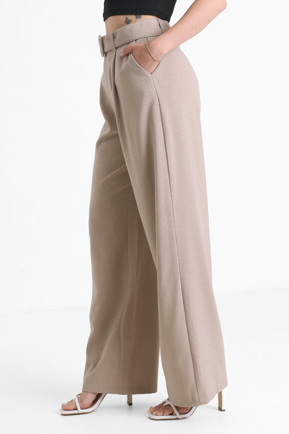 Wide Leg Hose - Beige
