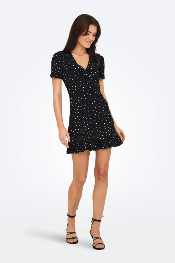 ONLBILL mini robe en seersucker - Black