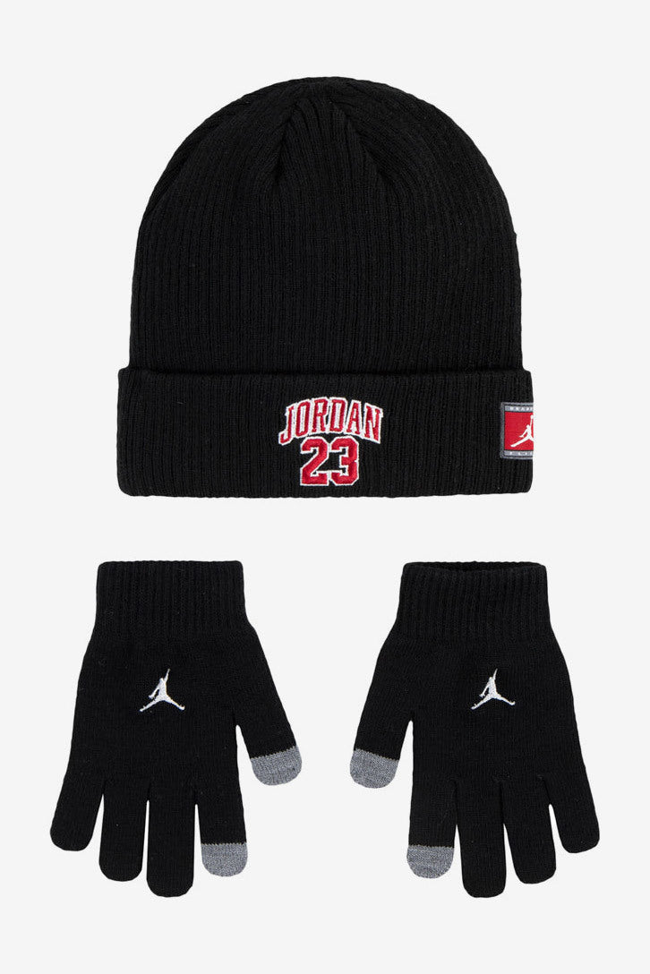 Lot bonnet et gants - Black